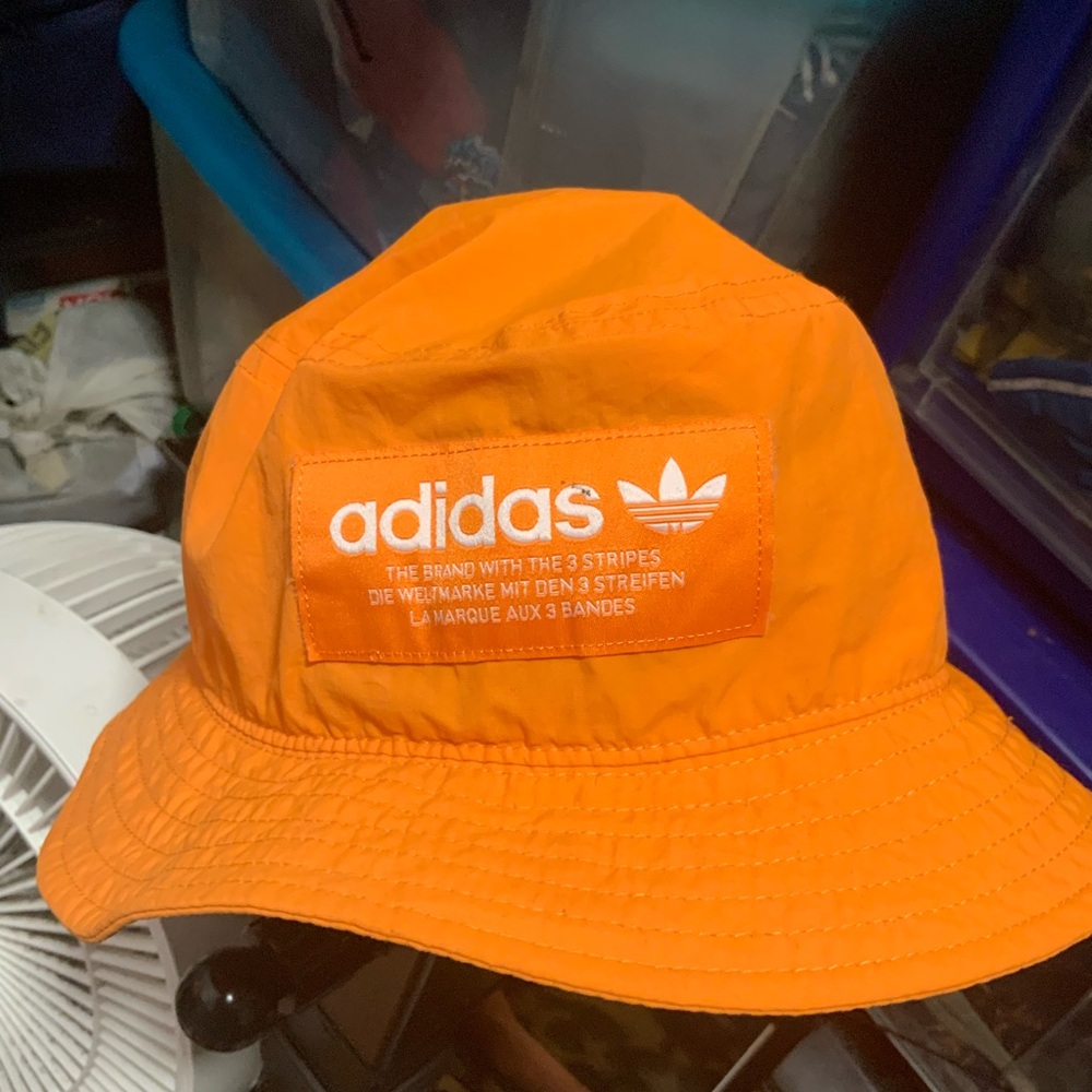 Adidas Kids Bright Orange Bucket Hat